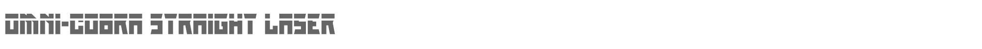 Omni-cobra omnicobrastraightlaser.ttf font preview