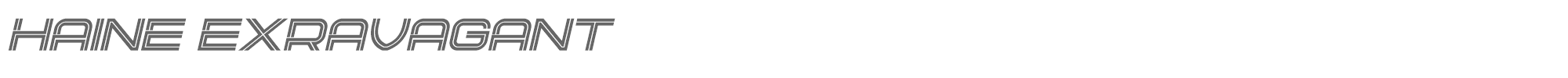 Haine HaineExravagant-Italic.ttf font preview