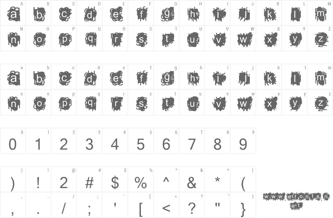 Font A Damn Mess preview