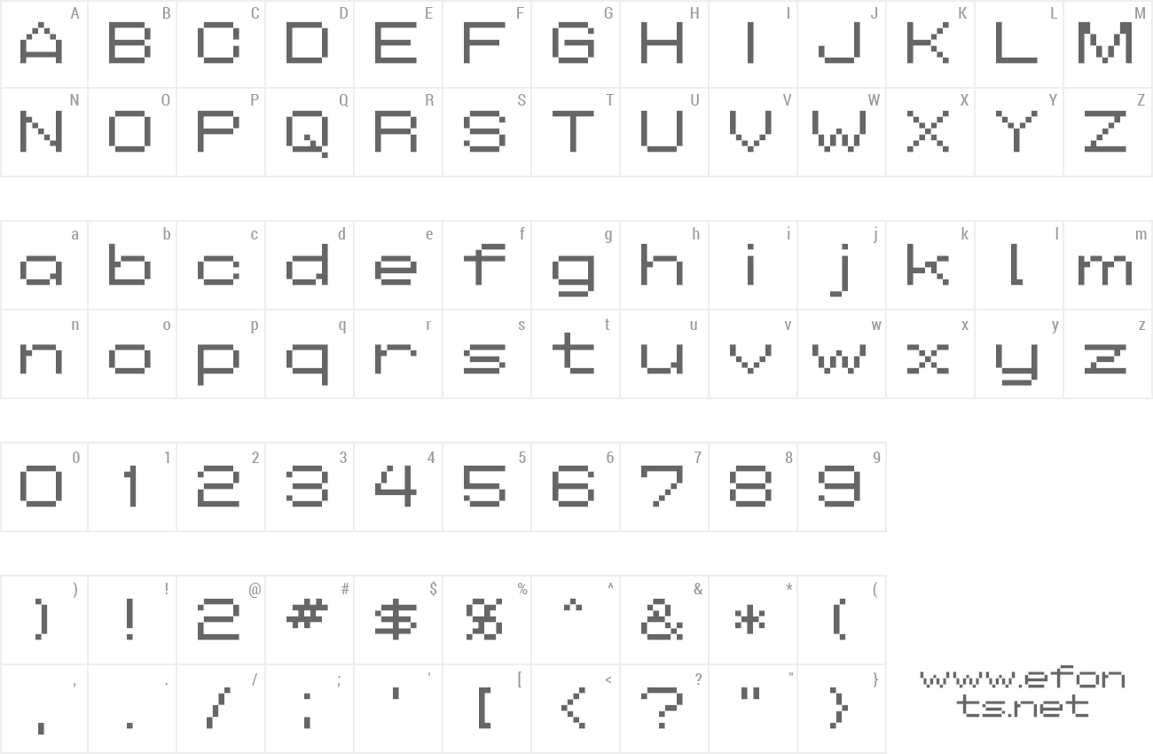Font AddWBitmap09 preview