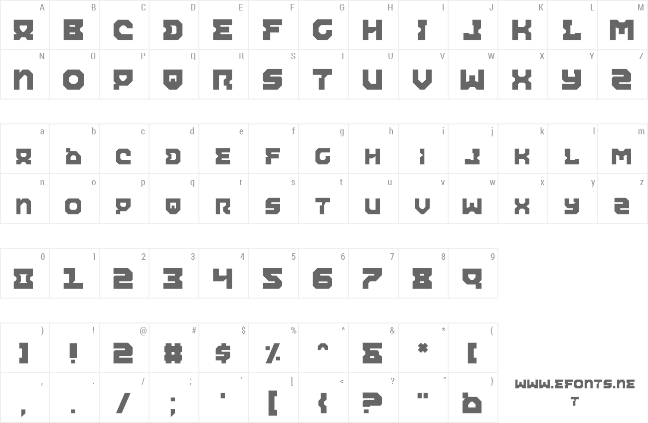 Font Airacobra preview