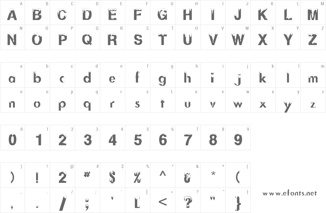 Font Alaskan Nights preview