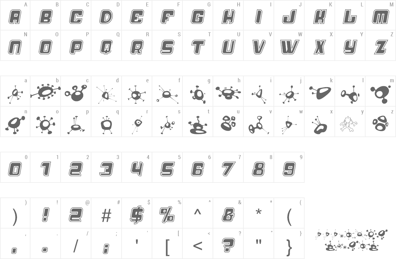 Font Alien Mushrooms preview