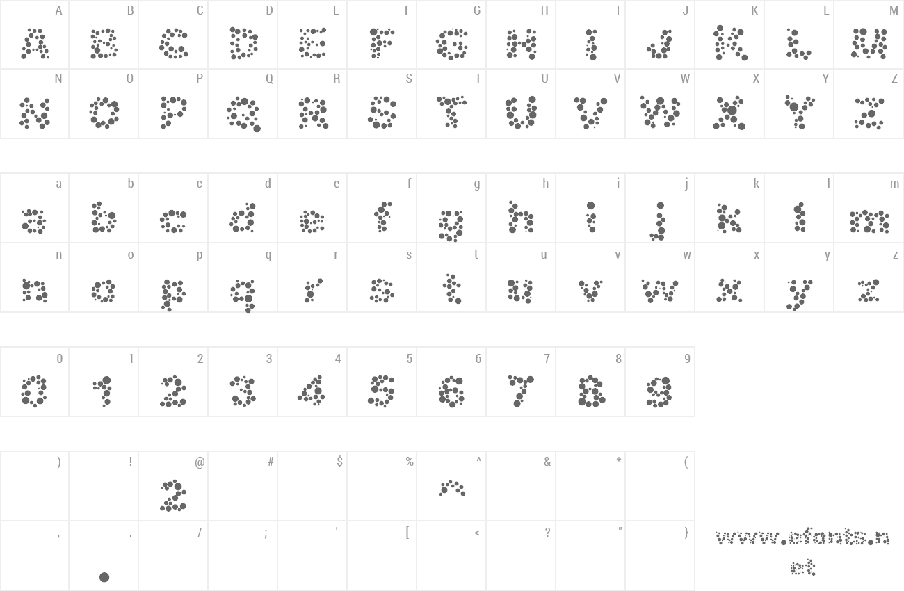 Font Alphabet 05 preview