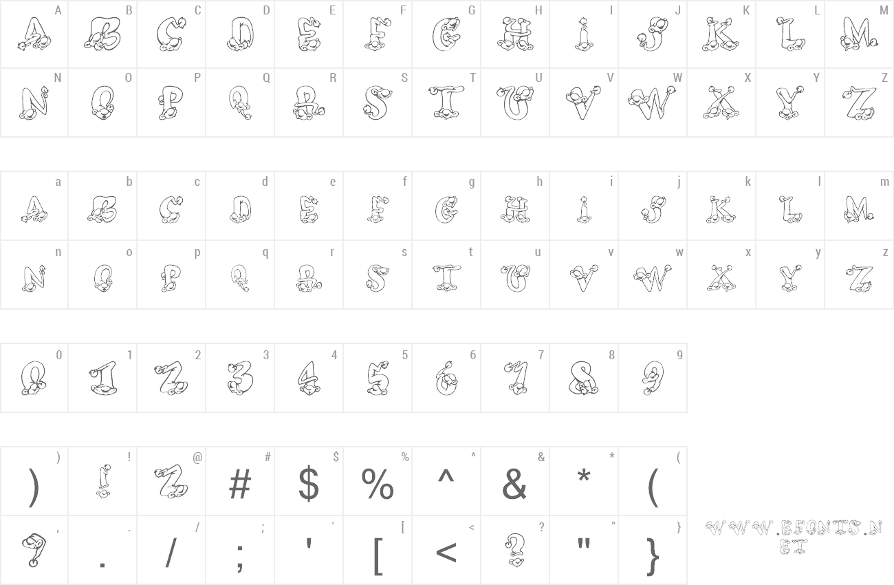 Font AlphaElfin preview