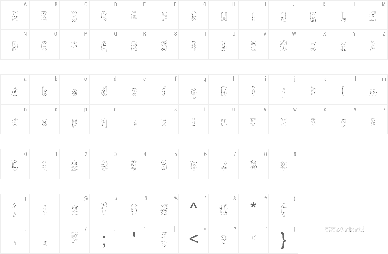 Font Angry Bitch preview