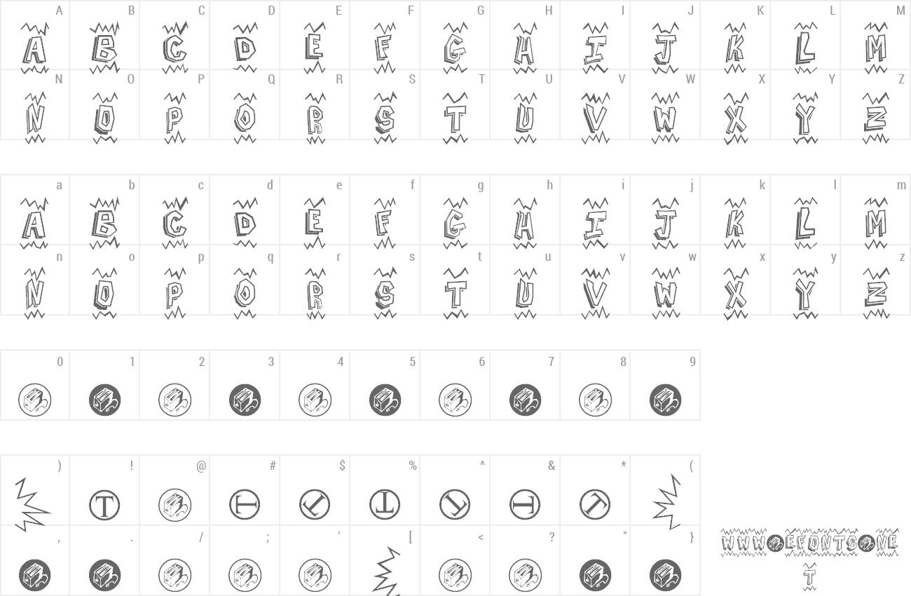 Font Batman Beat the hell Outta Me preview