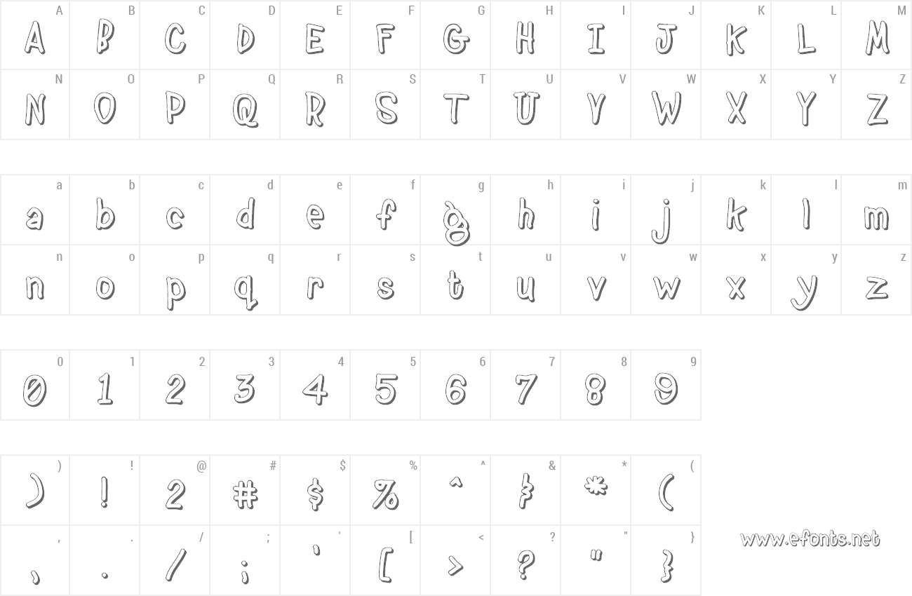 Font Bean Town preview