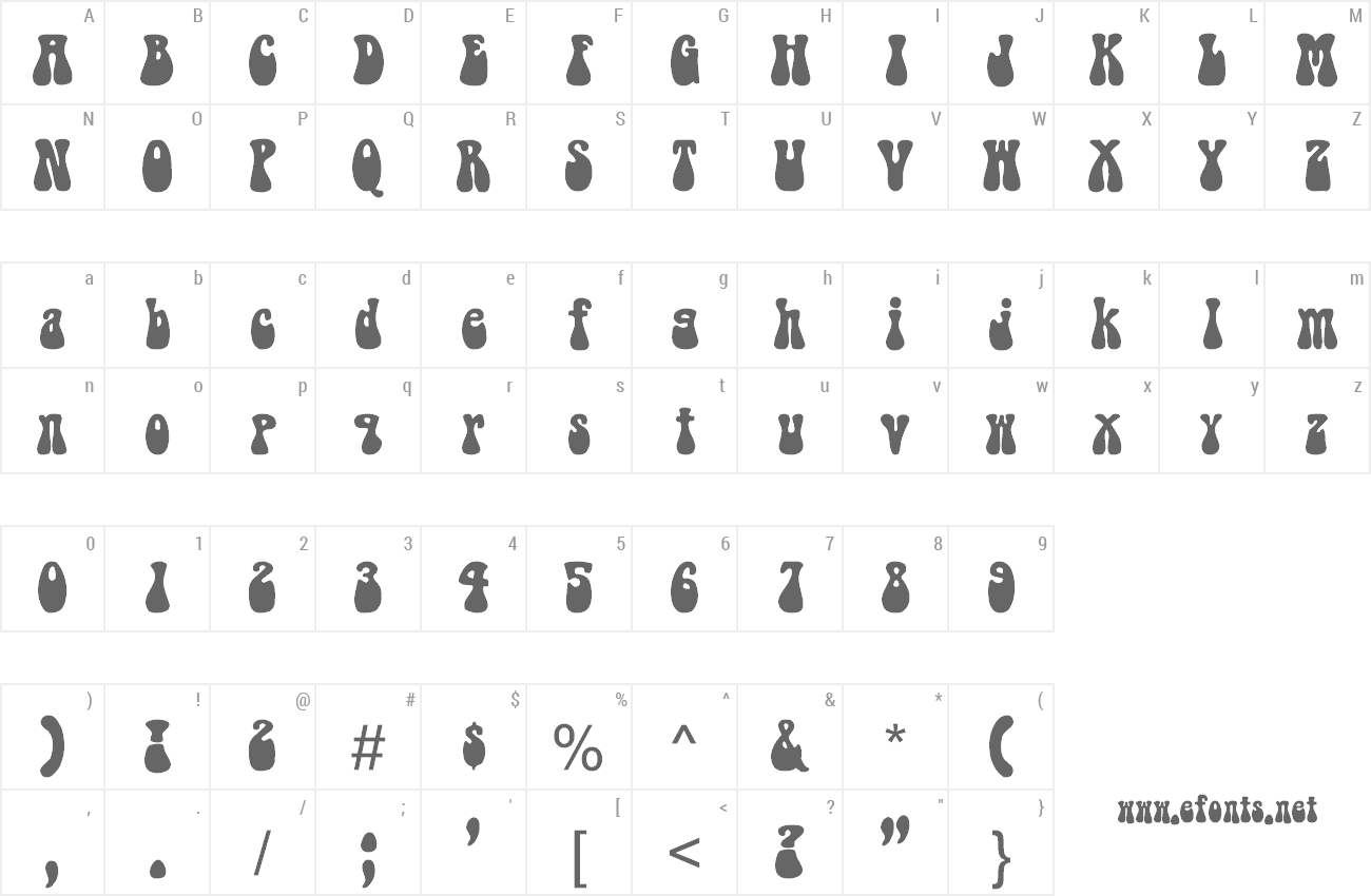 Font Bell Bottom Laser preview