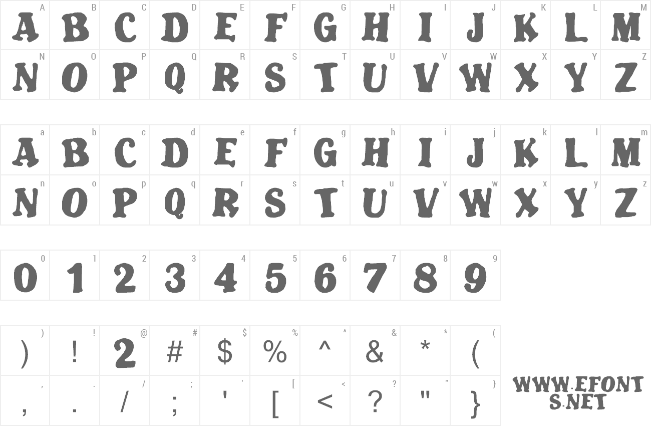 Font Blatant preview