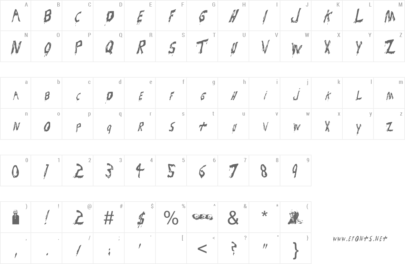 Font Bloodsuckers preview