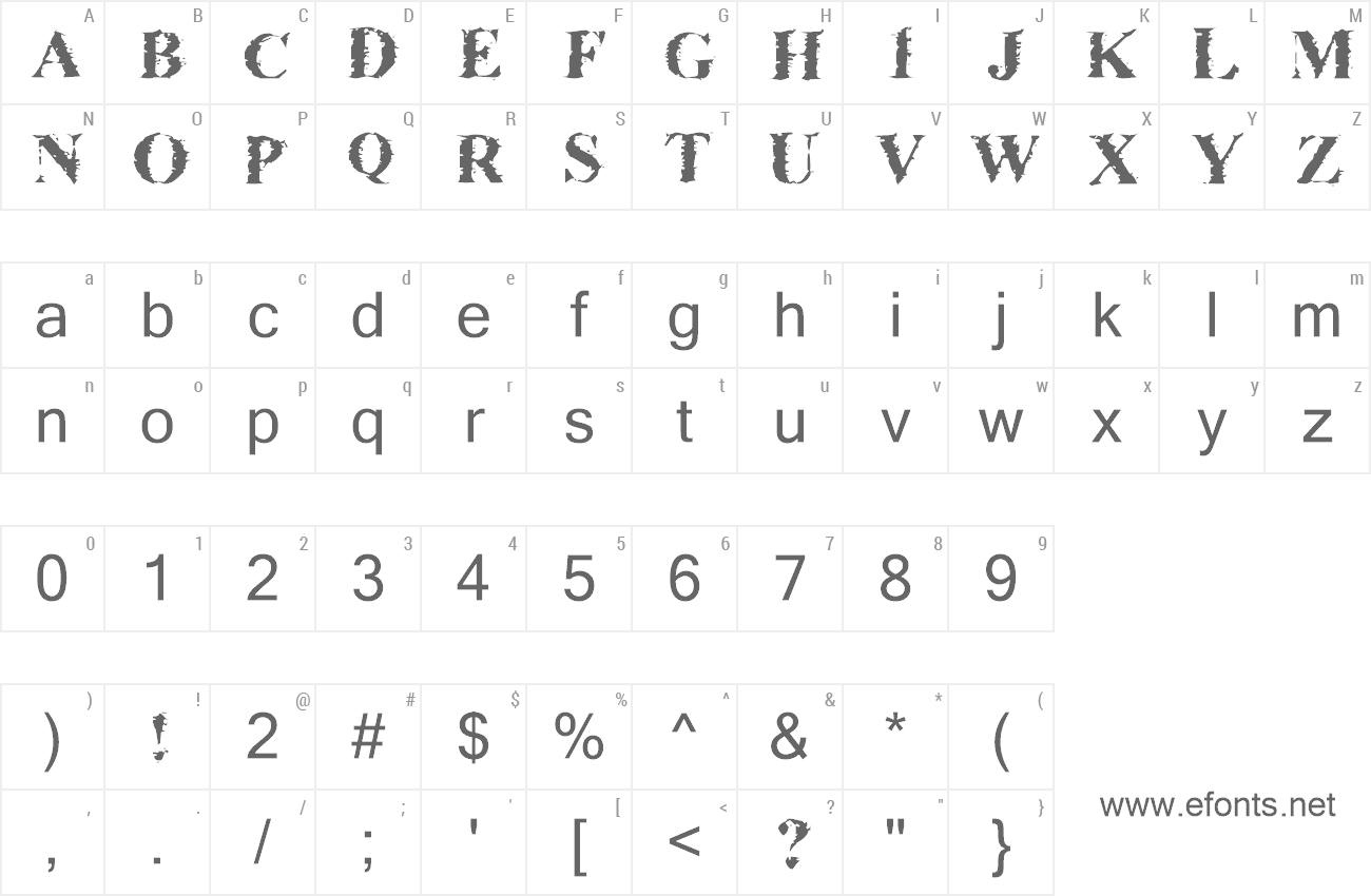 Font Brackish preview