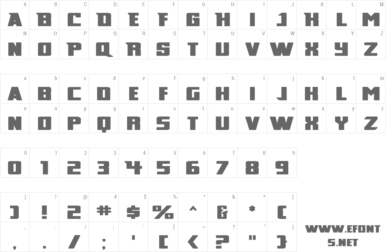 Font Broad preview