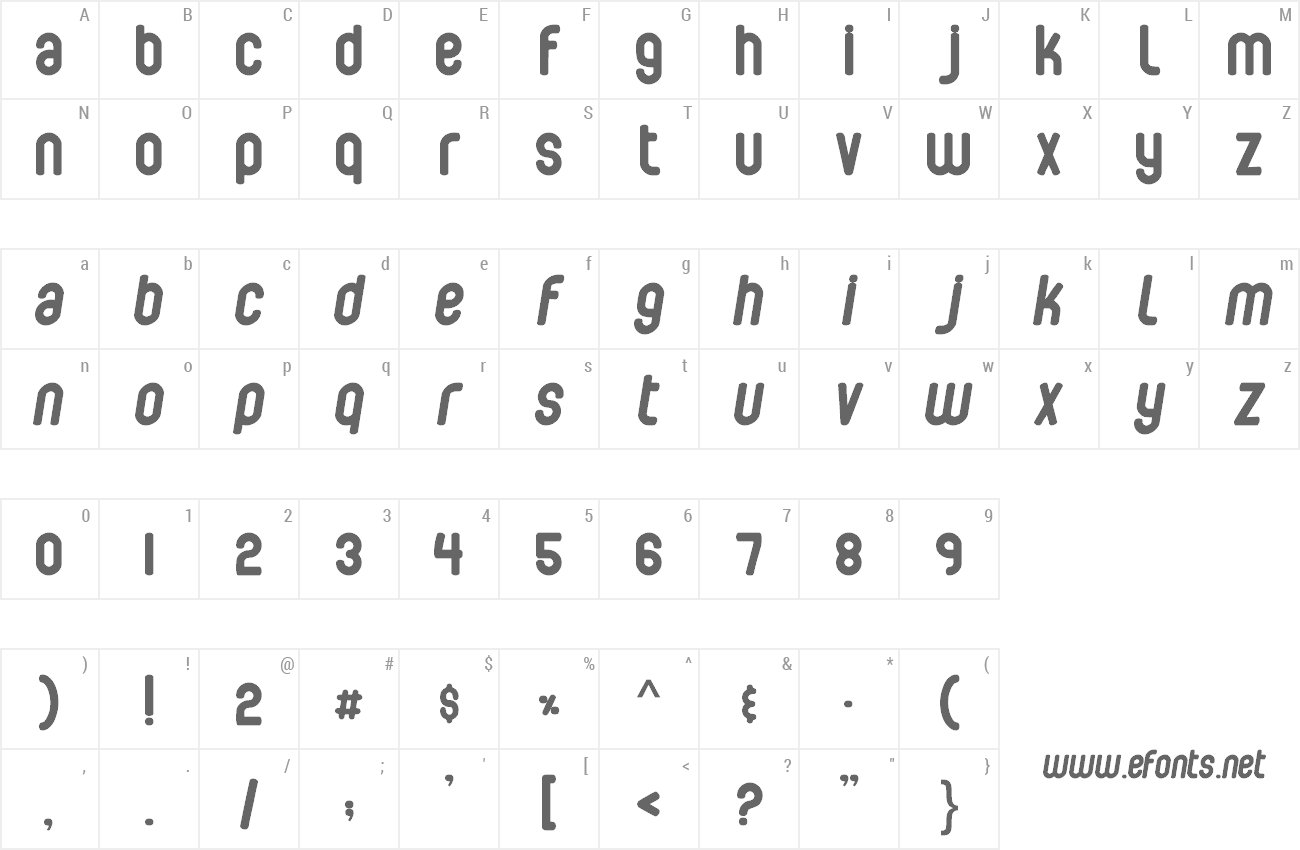 Font Bubbleboy preview
