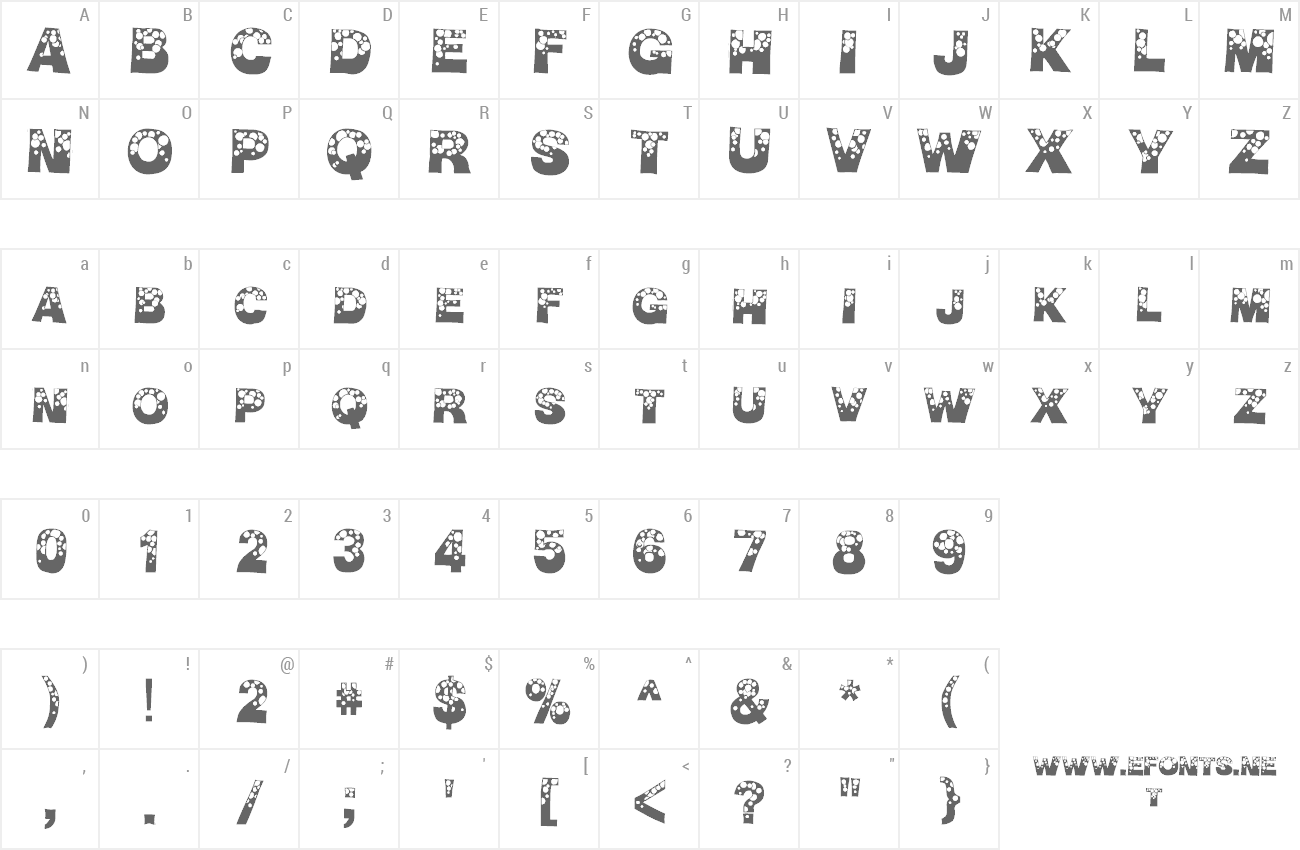 Font BubbleMan preview