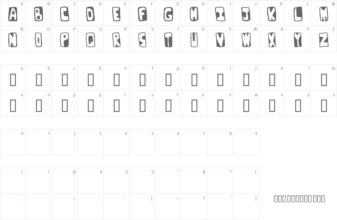 Font Bunker preview