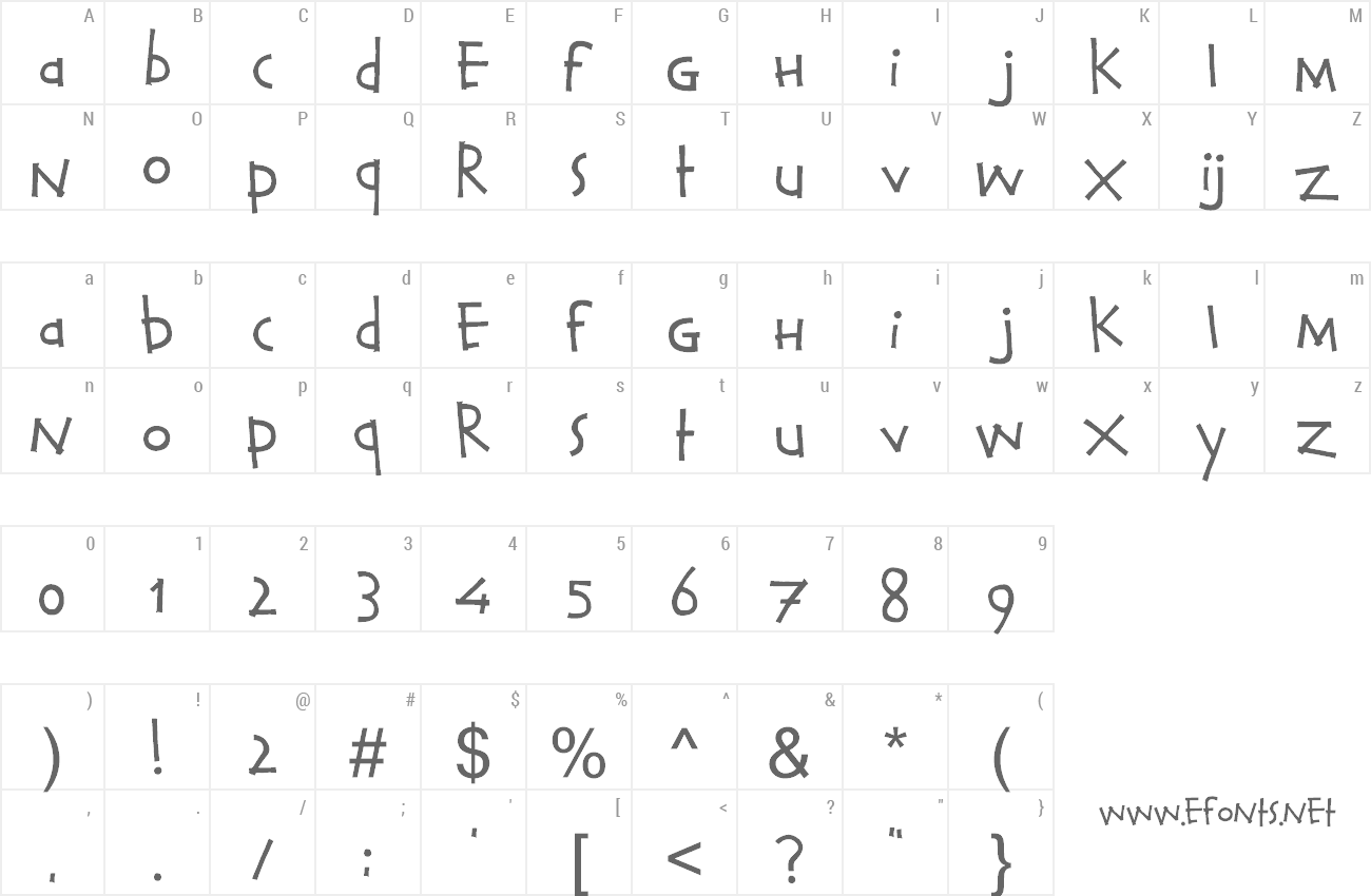 Font Calvin and Hobbes preview