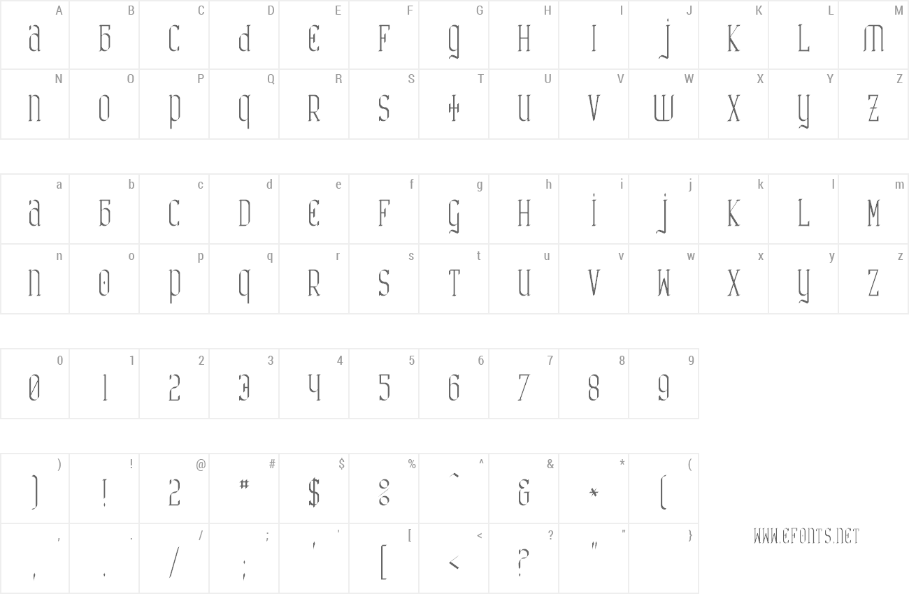 Font Catharsis Requiem preview