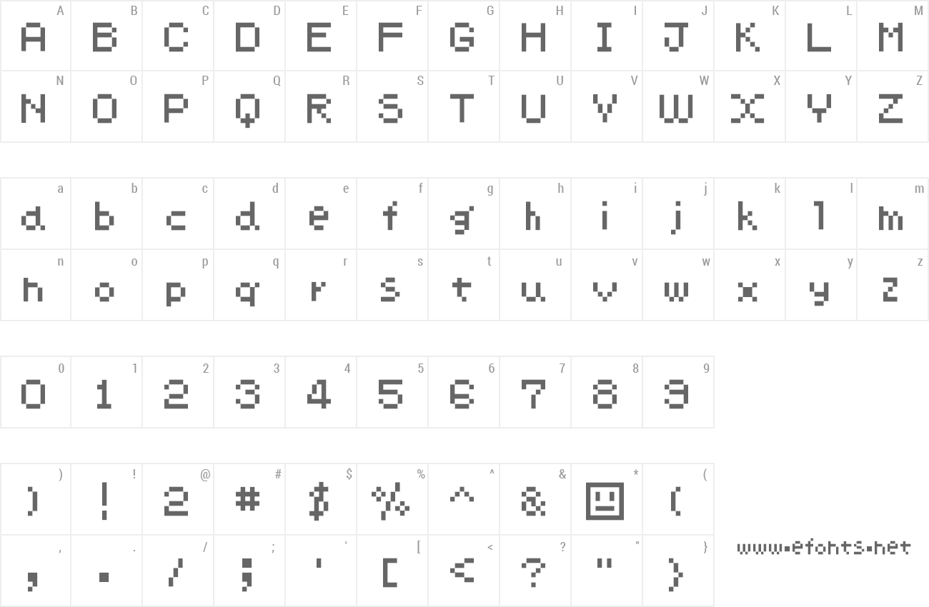 Font ChimaChima7 preview