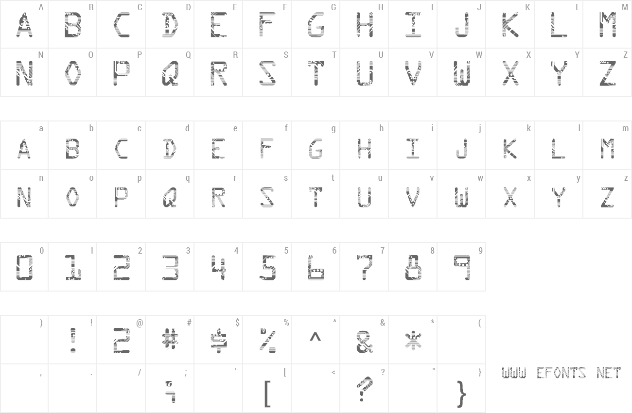 Font Circuit preview