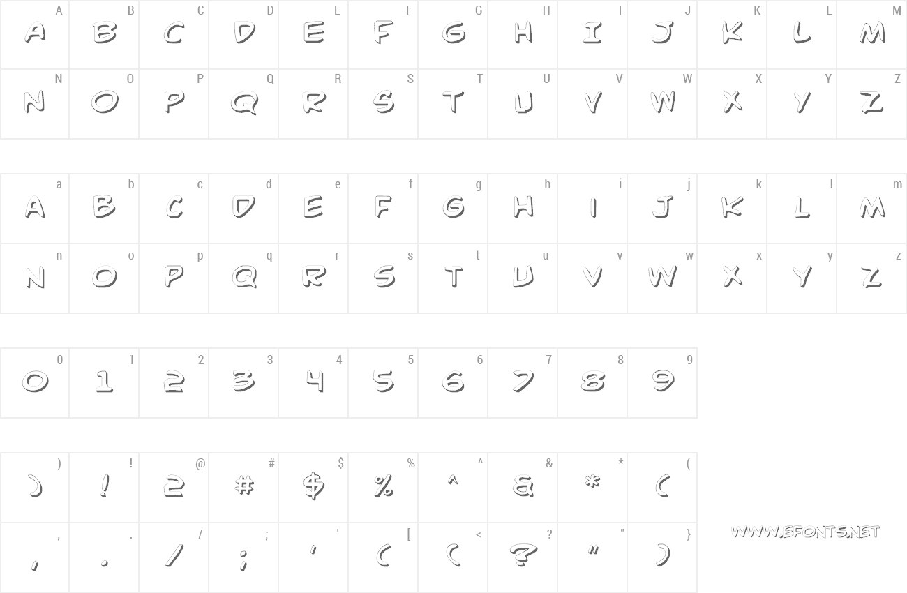 Font Comic Book Commando preview