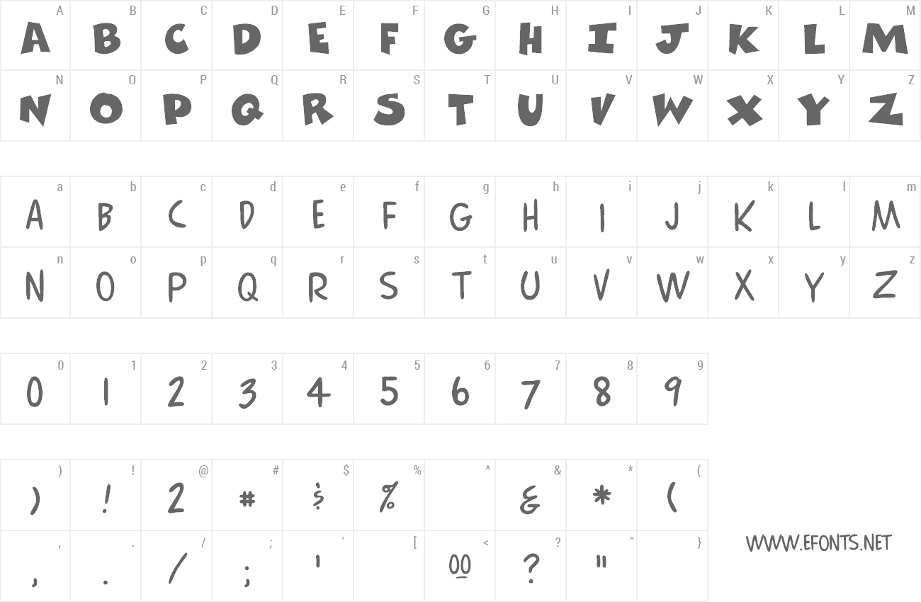Font ComicsCarToon preview