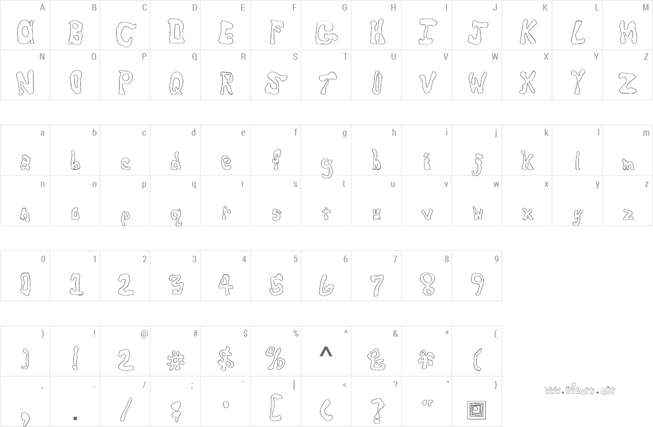 Font Critter is rad preview