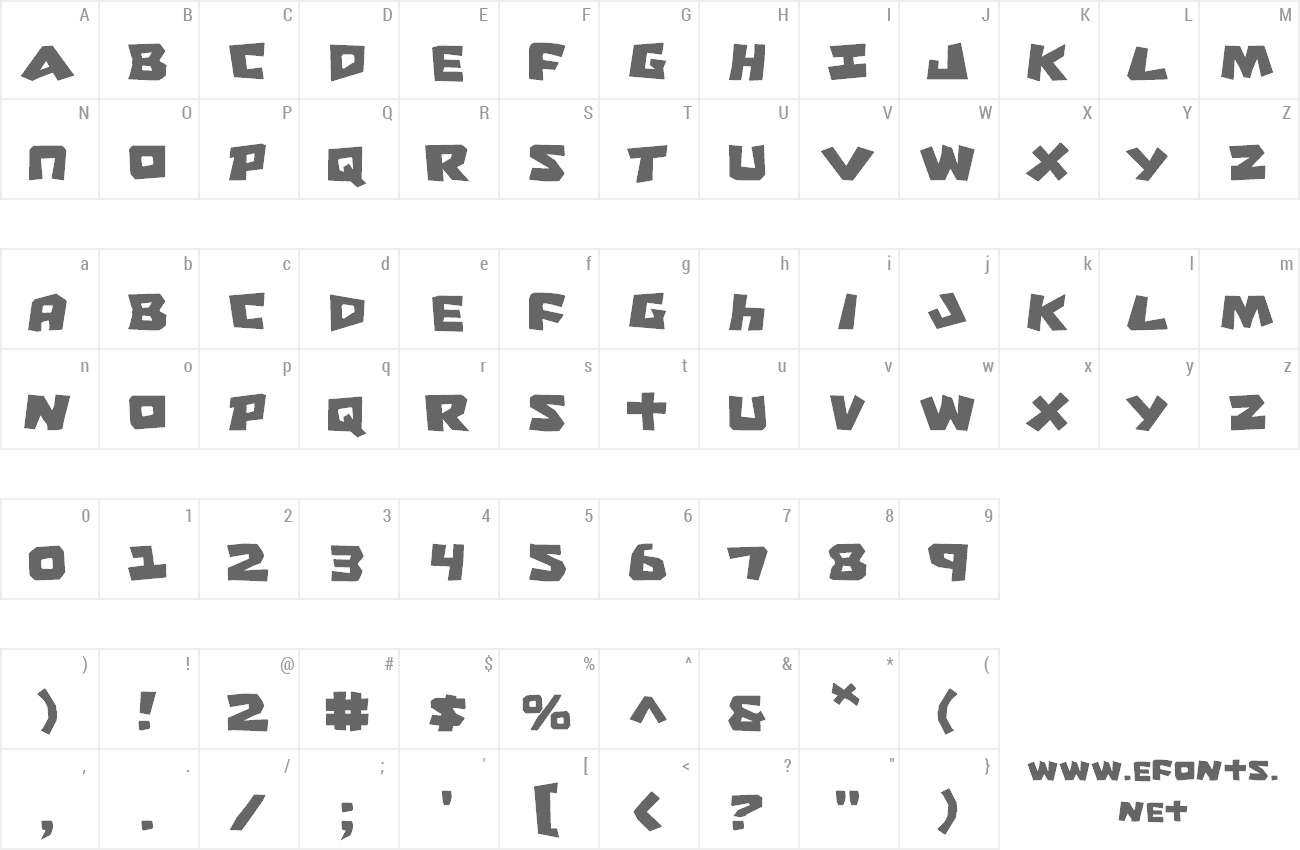 Font Cro-Magnum preview