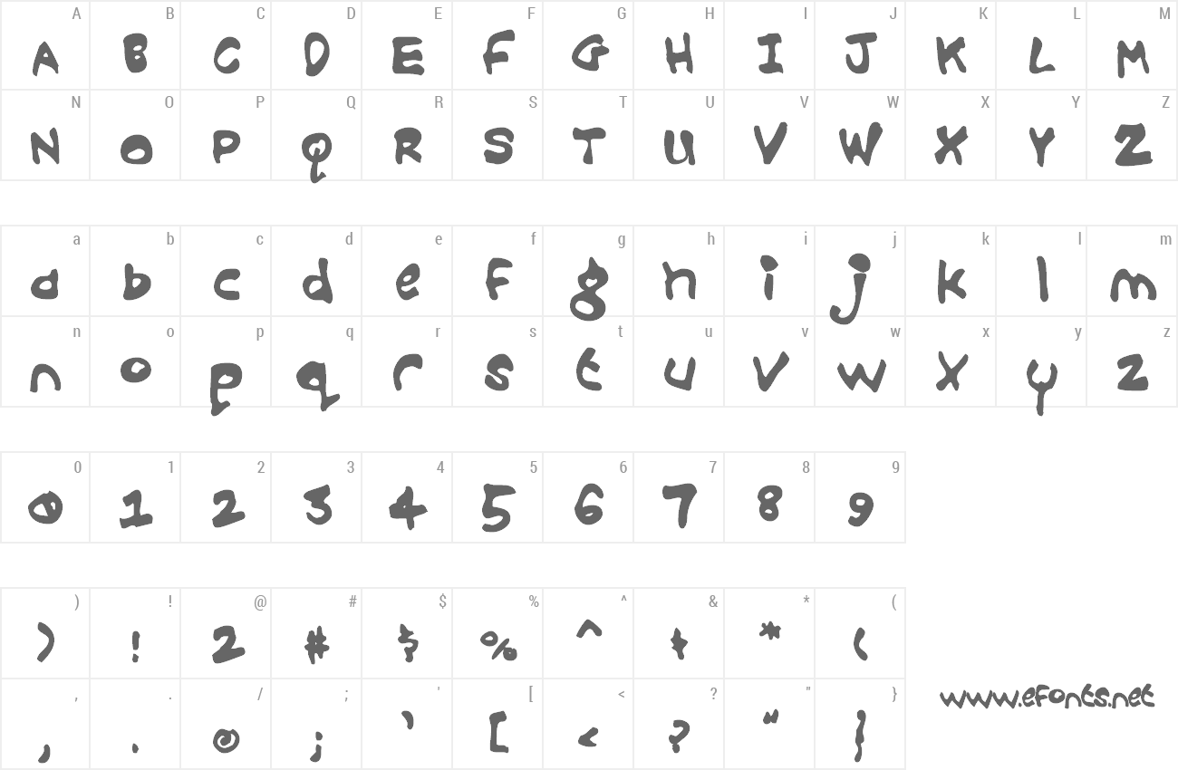 Font Croobie preview
