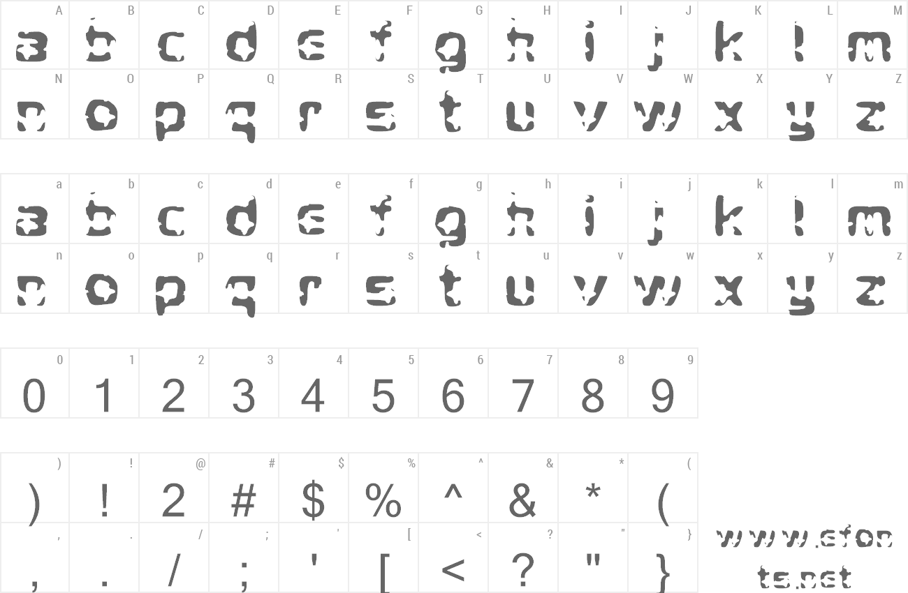 Font Crying Star preview