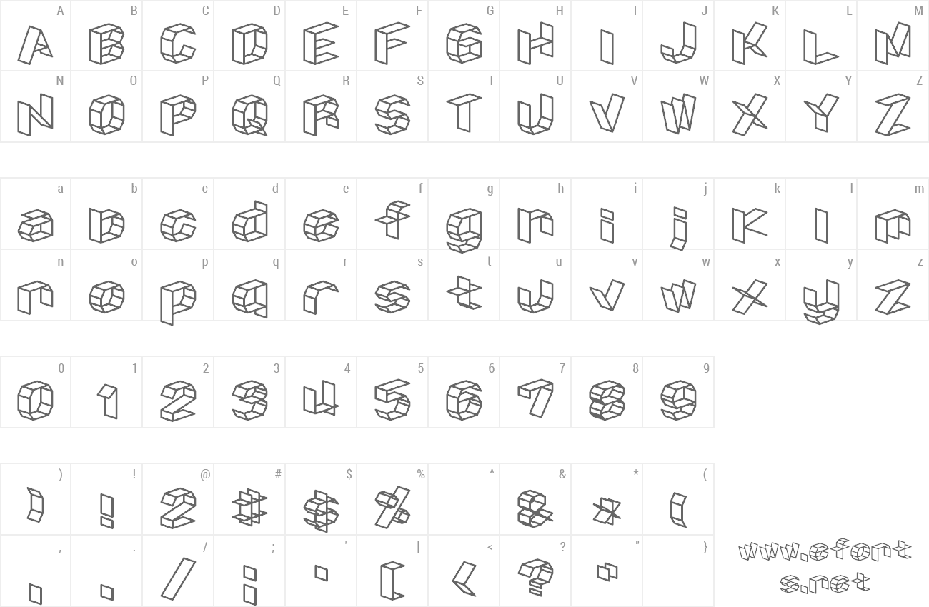 Font D3 Craftism preview