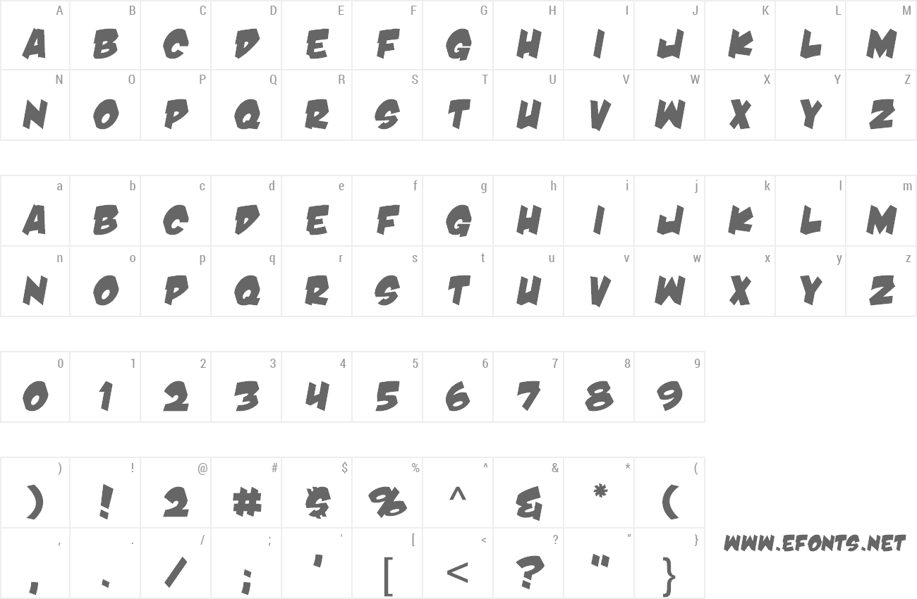 Font Damn Noisy Kids preview