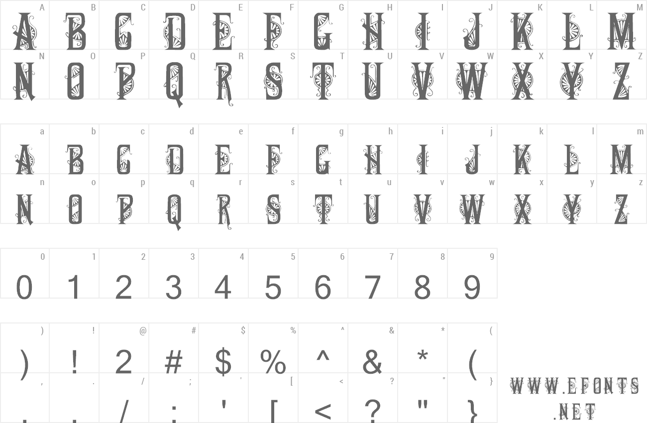 Font Deco Caps preview