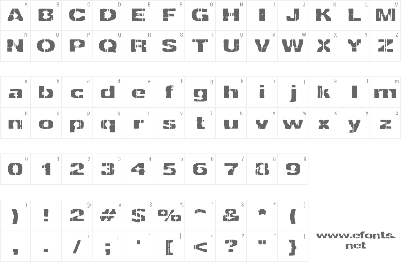 Font Decrepit preview