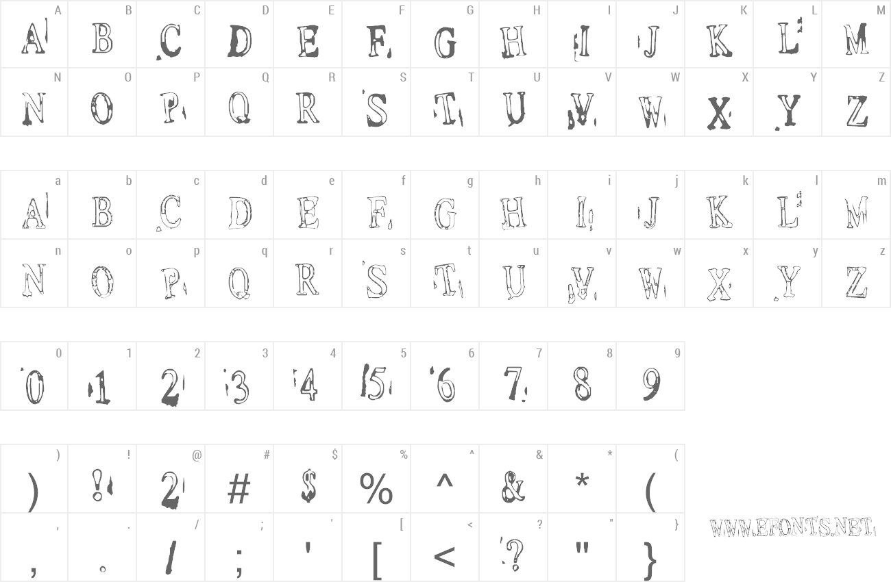 Font Depressionist 1 preview