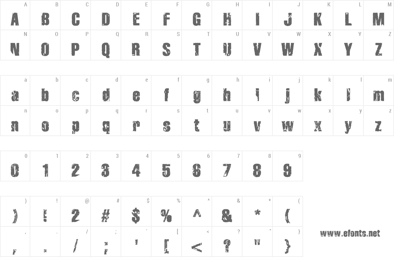 Font Disintegration preview