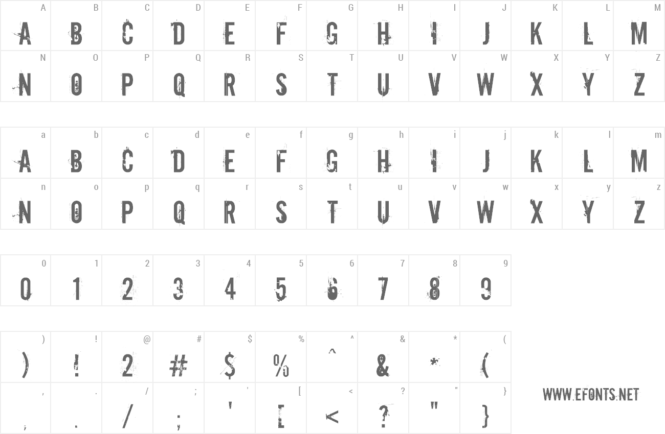 Font Downcome preview