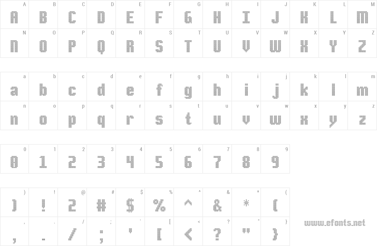Font DS Point preview
