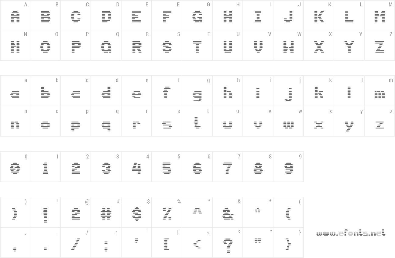 Font DS Terminal preview