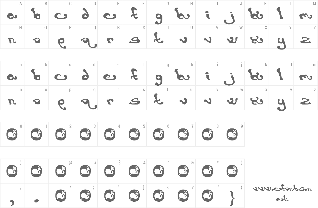 Font Earthling preview