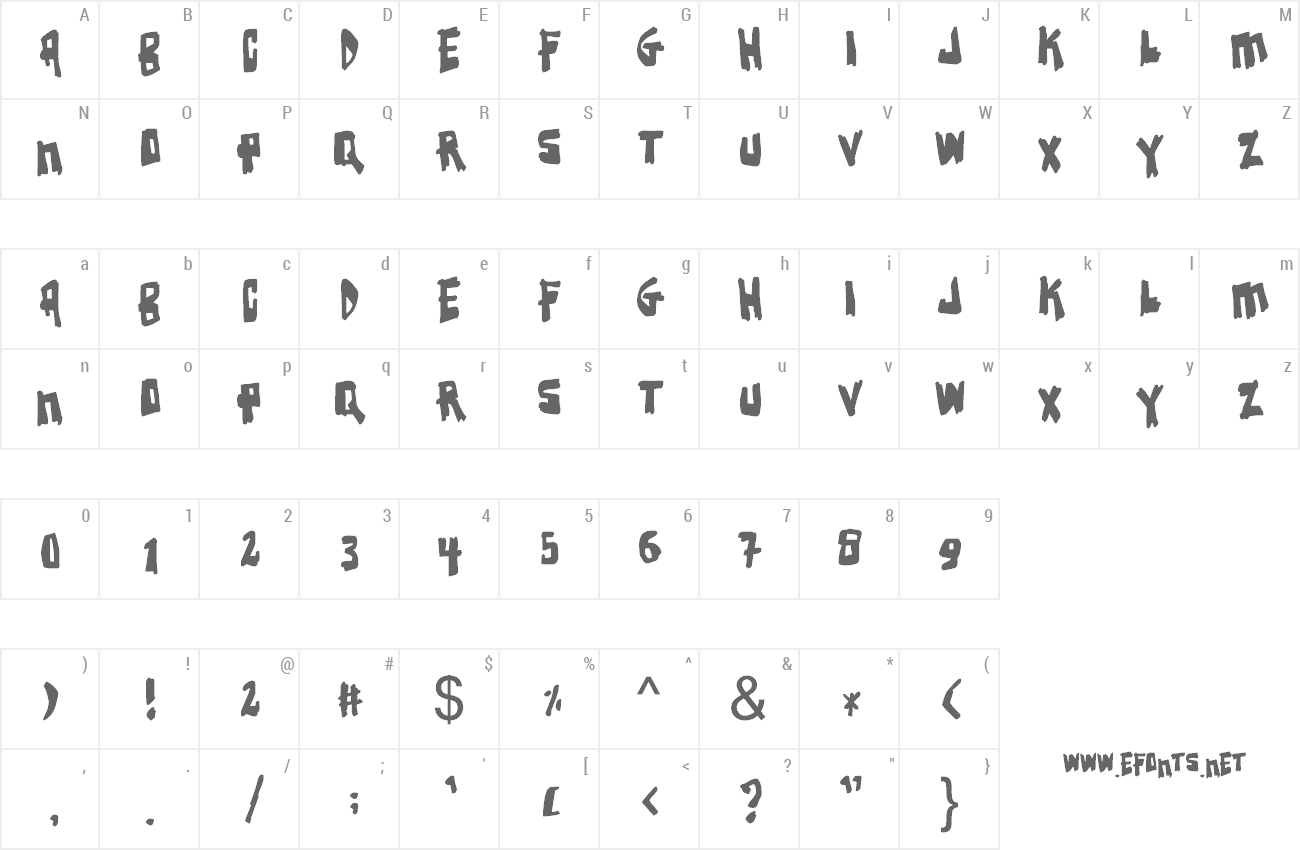 Font Earthquake preview