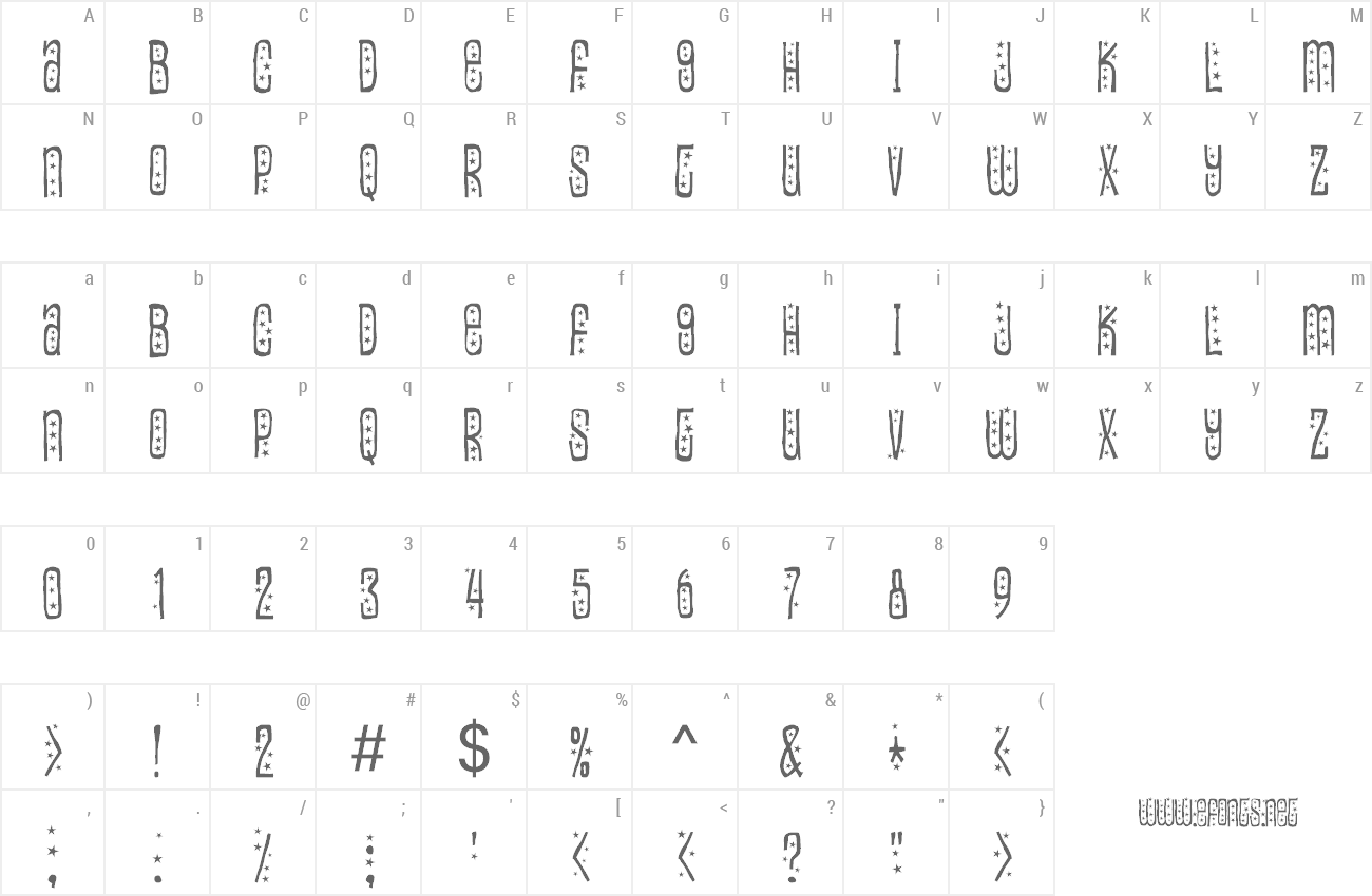 Font Easily Amused preview