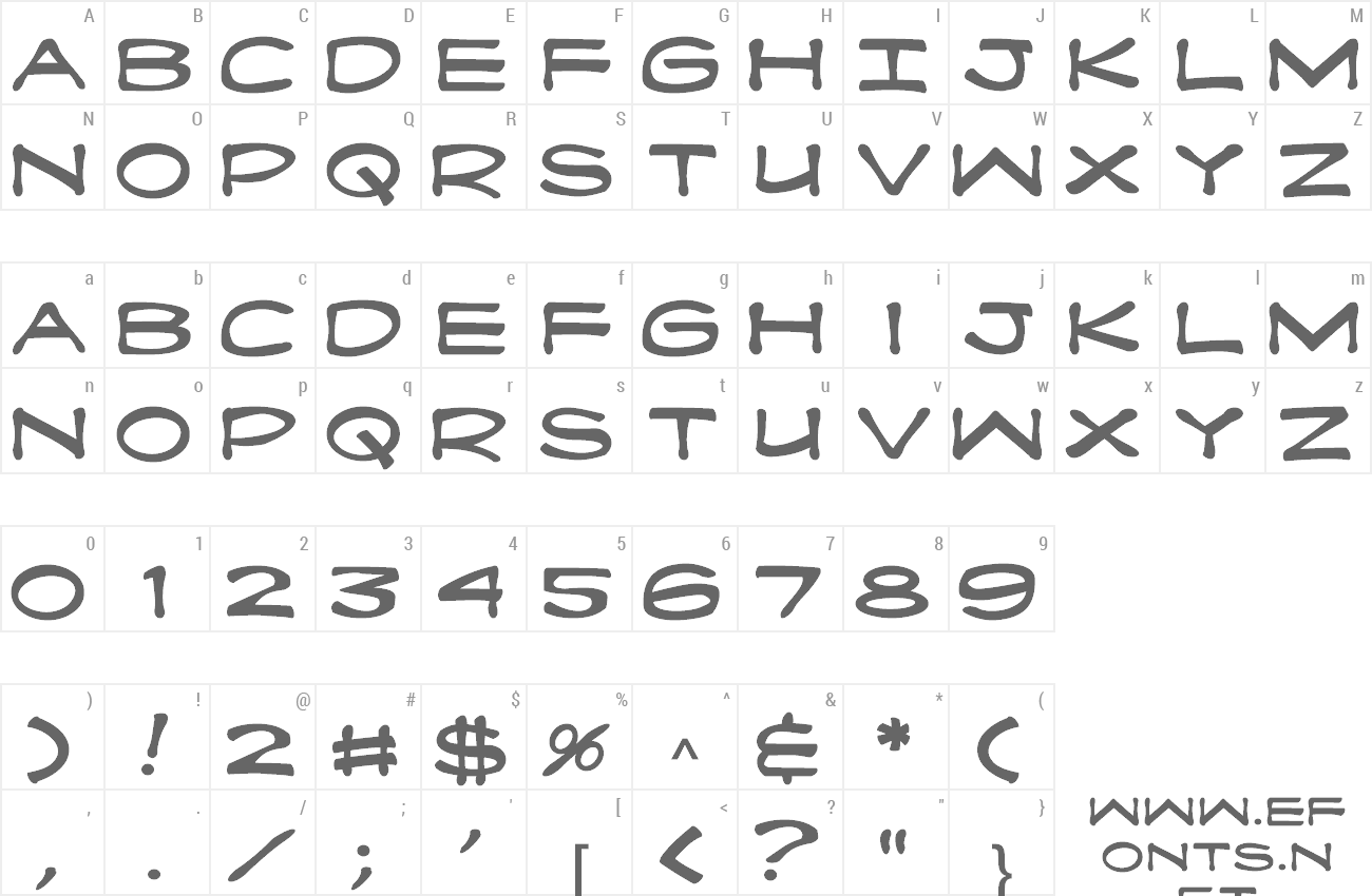 Font Fanboy Hardcore preview