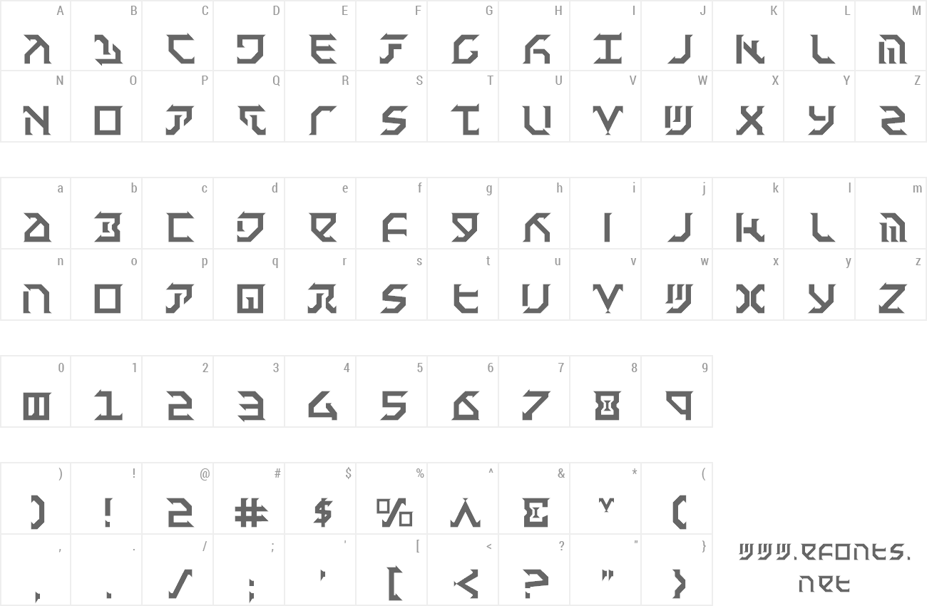 Font Fantazian preview