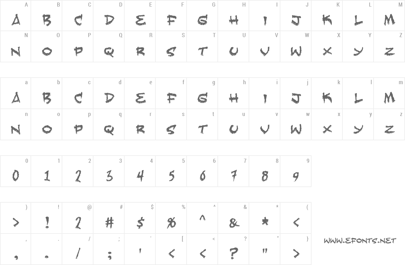 Font Fearless preview