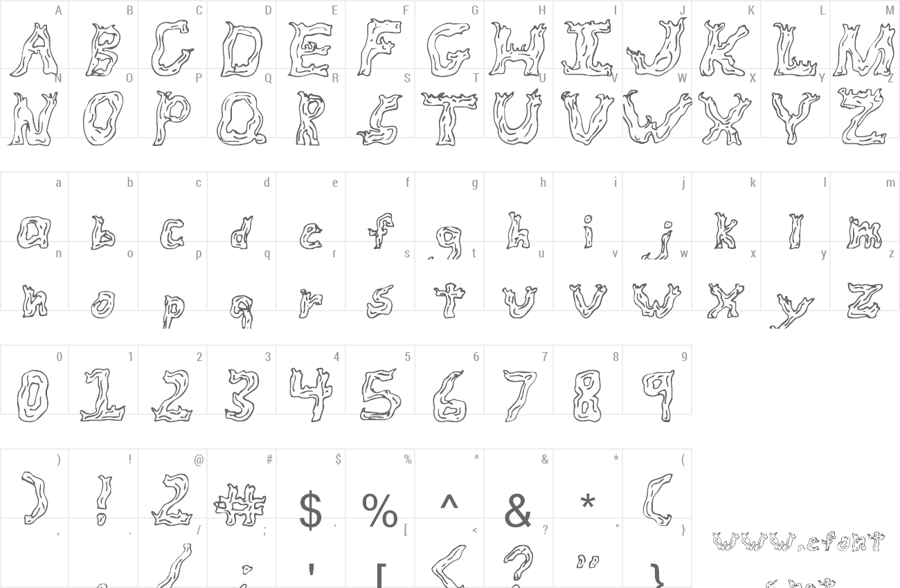 Font Fire Wood preview