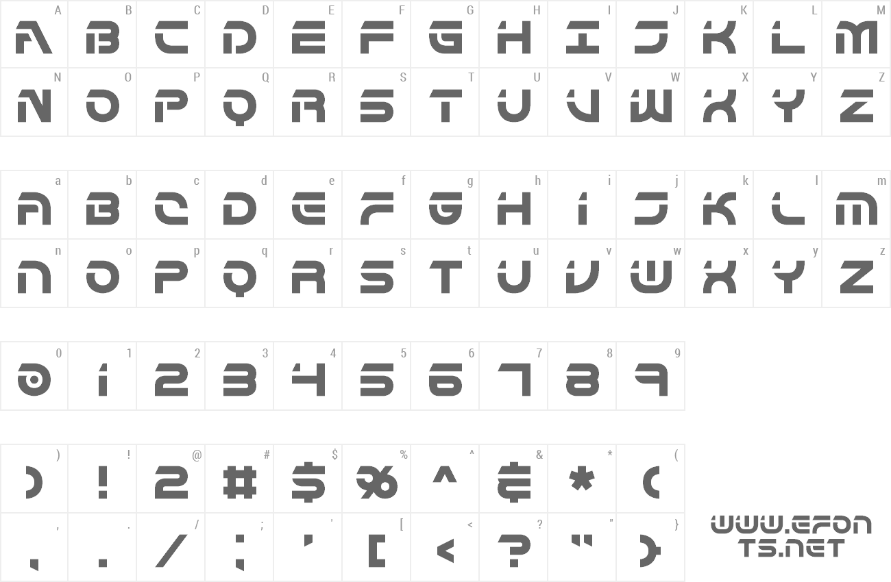 Font Flipside preview