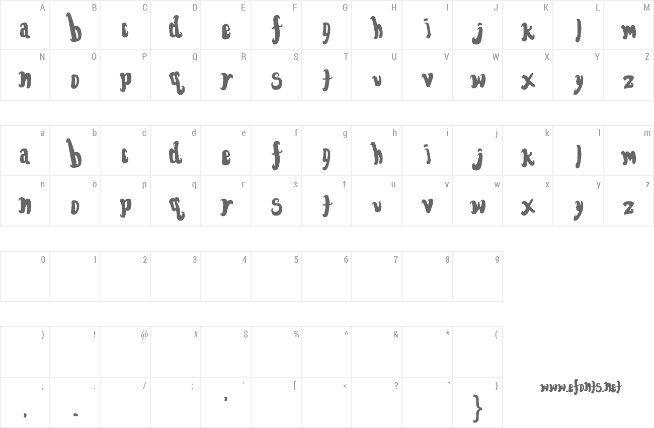 Font Font for the dumped preview