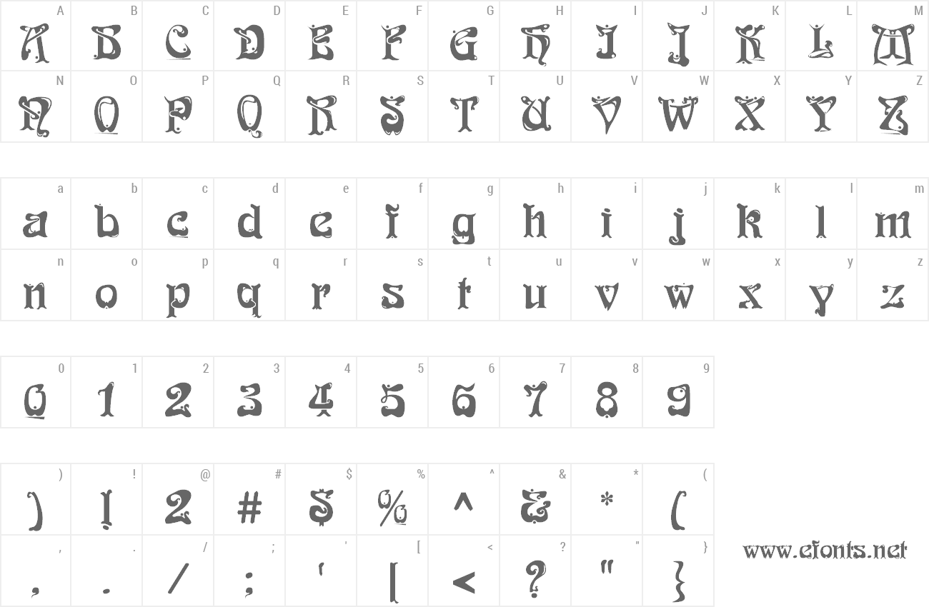 Font Funky Deco preview