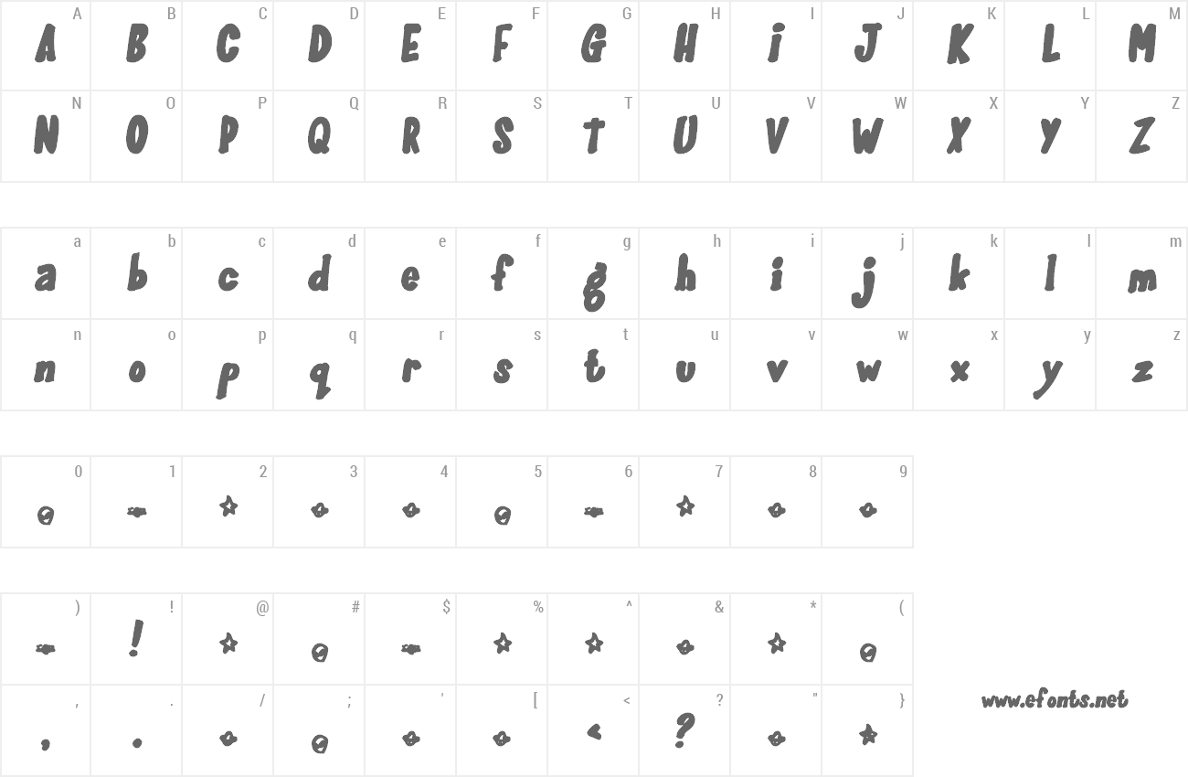 Font Gloo-Gun preview